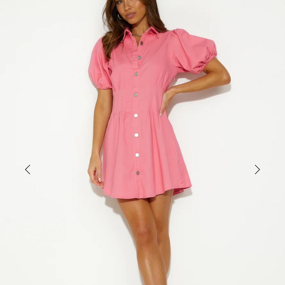 DAY DATE MINI DRESS PINK